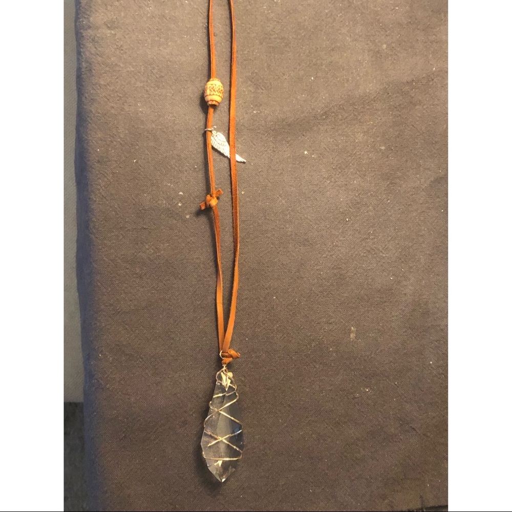 Handmade crystal necklace